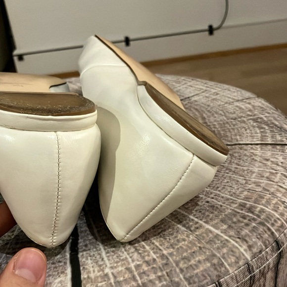 EUC Nine West White Ballet Flats with Pointed Toe - Picture 4 of 9